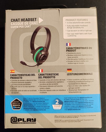 @Play Xbox One Headset Grün Mono Neu OVP - Bild 2 von 2