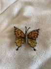 Vintage 1970s Colorful lovely Enamel Butterfly lapel/hat/pinback. — photo 1
