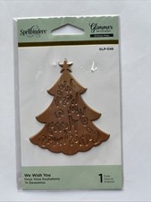 Spellbinders Glimmer Hot Foil System Plate Xmas Tree We Wish You Glow-046