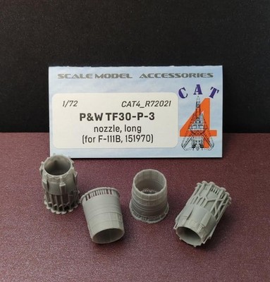 CAT4-R72021 P&W TF30-P-3 nozzle, long (for F-111B, 151970) 2pcs 1/72