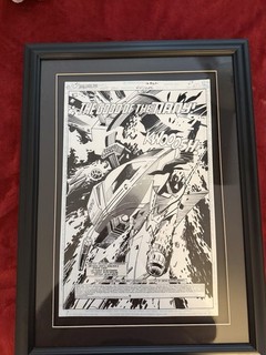 STAR TREK THE NEXT GEN ORIGINAL ART Iss 55 Page 1 FRAMED by Skelton & Carr