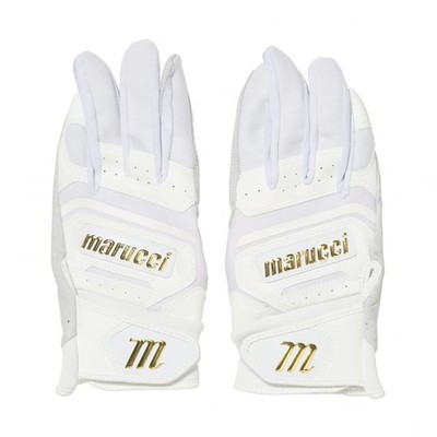 Adult Large White Pittards Reserve Batting Gloves with Sheepskin Palm