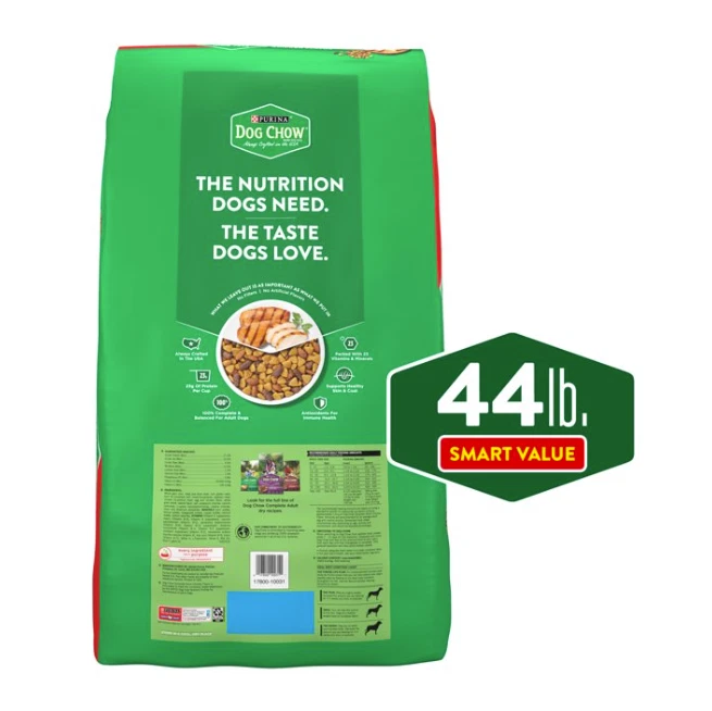 Comida seca para perros Purina Dog Chow completa sabor pollo real adulto, bolsa de 44 lb Foto 4 de 4
