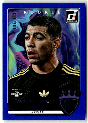 Panini 2025-26 Donruss World Cup No. 20 Erik Lira Rookie Kings Blue 197/199