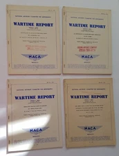 4 NACA Wartime Report, 1941 1942 Cessna Technical Library.  