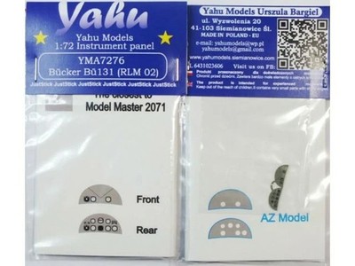 YAHU YMA7276 Bucker Bu-131 1/72 Instrument panel