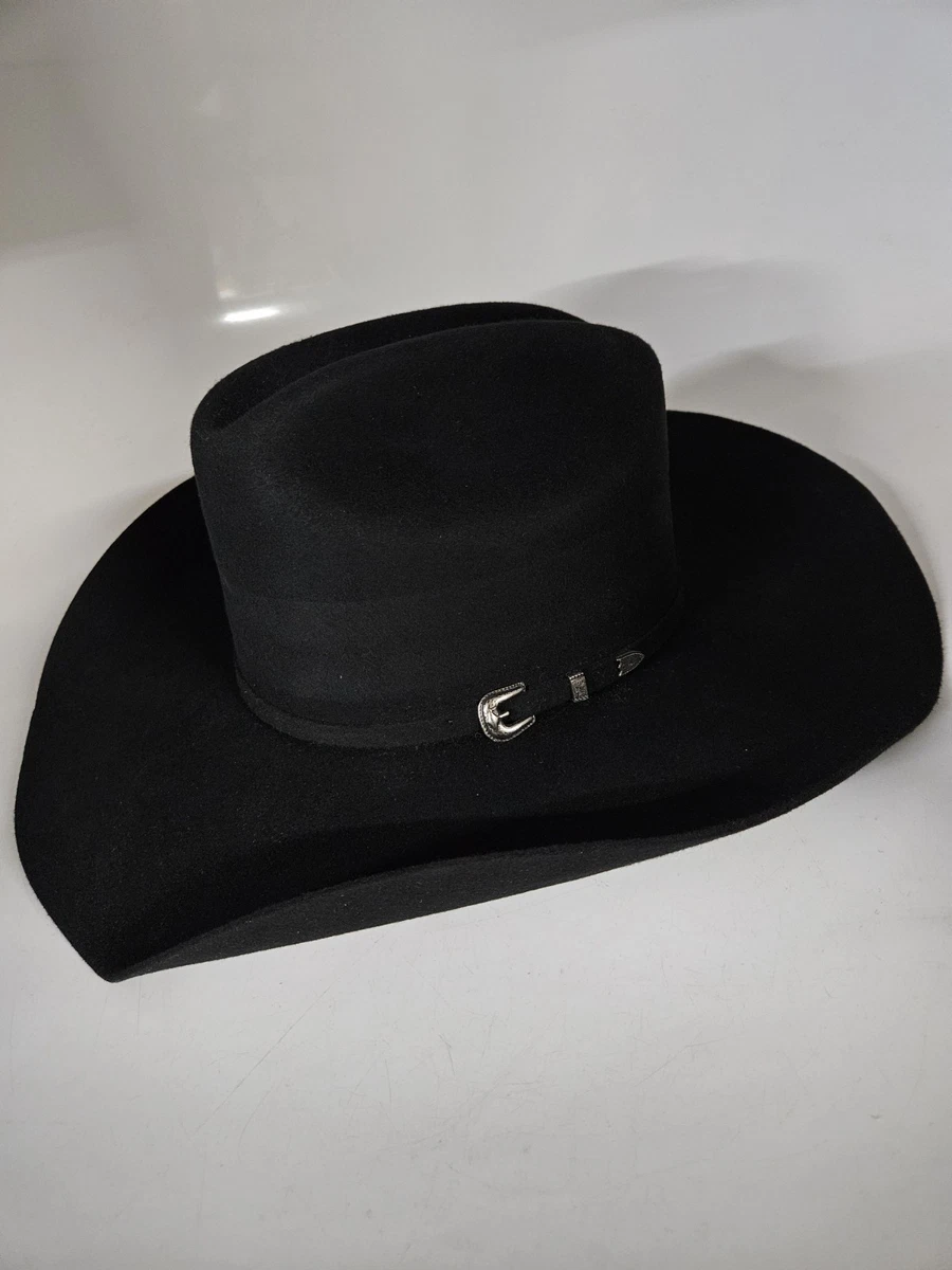 Cowboy Hat Men's Black 7 1/8 Size for sale | eBay