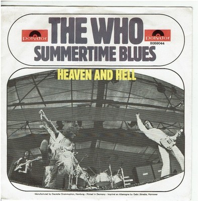7'' Single, The Who - Summertime Blues  / Heaven And Hell