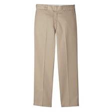 DICKIES P874KH 36 34 Work Pants,Poly/Cotton,Khaki,36x34 39C022