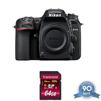 Nikon D7500 DSLR Camera with Body Only and Memory Card and Bundle