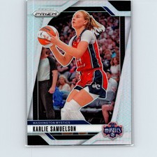 2024 Panini Prizm WNBA Karlie Samuelson #82 Silver Prizm Washington Mystics