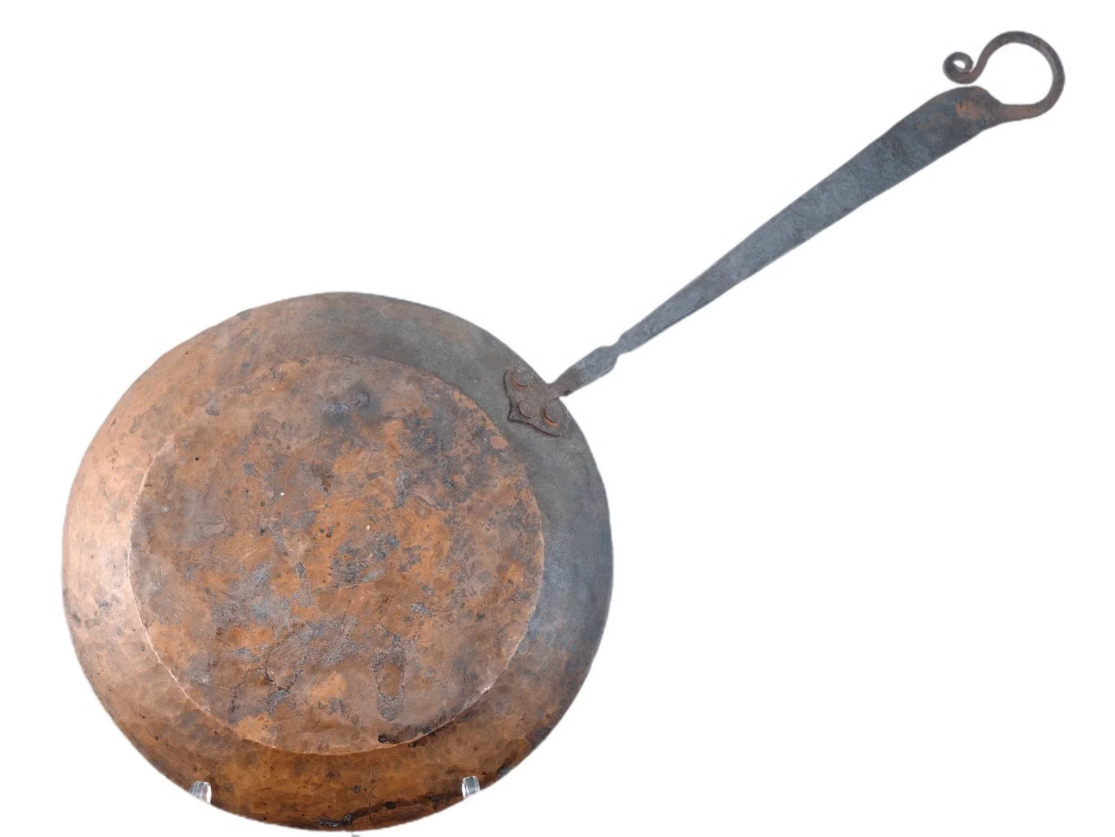 Hand Forged Tortilla Pan with Thick Hammered copper skillet
