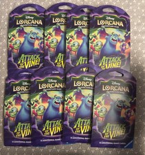 Lorcana Attack of the Vine Sleeved Booster Pack x8 lot SEALED