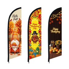 Thanksgiving Harvest Feather Flag Only Swooper Banner Flag Without Pole 2 8FT