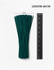 Bastoncini Supporto Piante Verde 60cm Bambù Piante Paletti per Giardino e Fiori Confezione