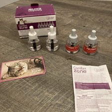 Comfort Zone Multi-Cat Calming 4 Refills New Open Box Pheromones Diffuser Cat