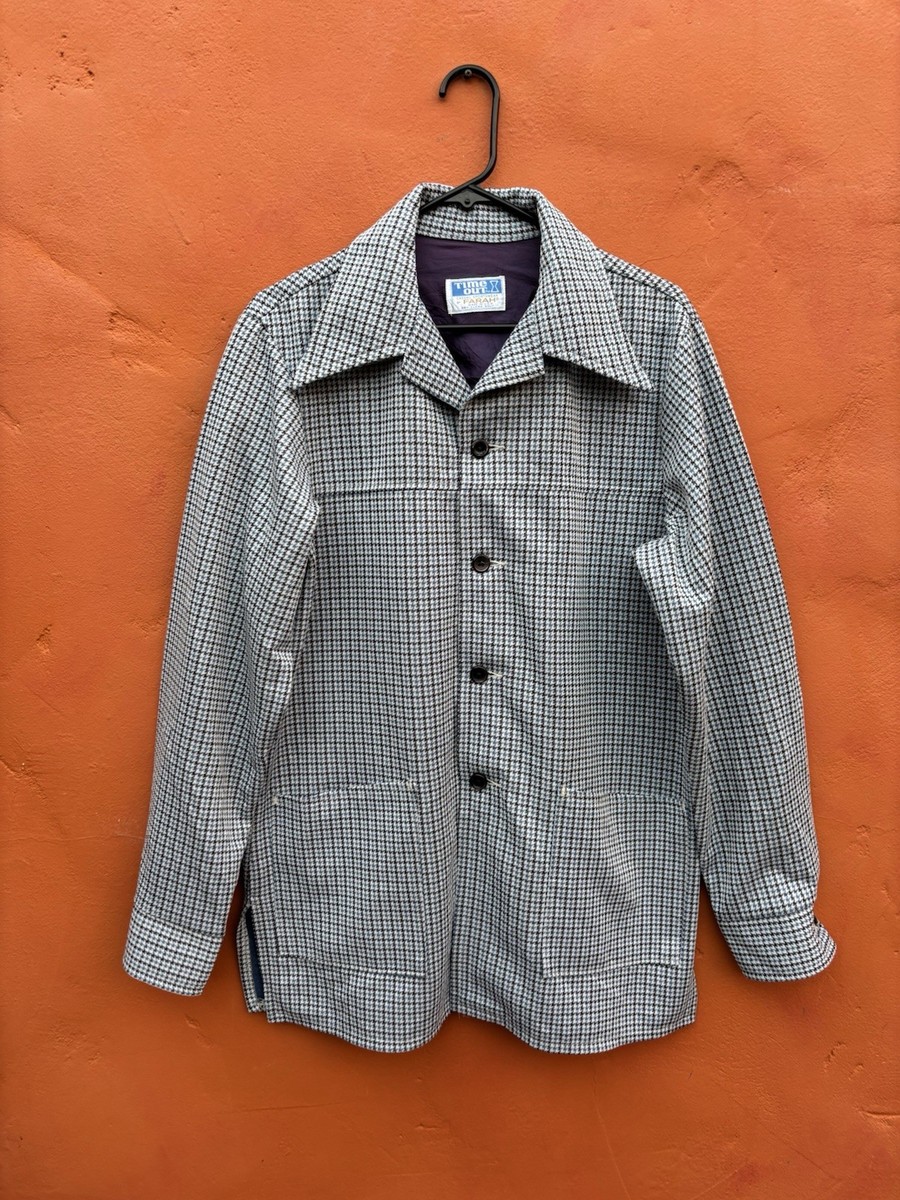 Vintage 1970s Farah Time Out Polyester Disco Leisure Jacket Blazer Sport coat View 2