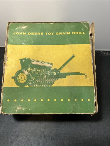 Eska / Ertl John Deere Yellow Lid Grain Drill with Box. - Picture 2 of 11
