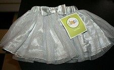 New Tutu Skirt Girls size 9 months Gray Sparkle Layered Dance Ballet NWT  -S -9