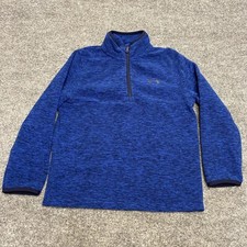 Under Armour 1/4 zip fleece boys pullover Youth Small Blue Performance Outdoors