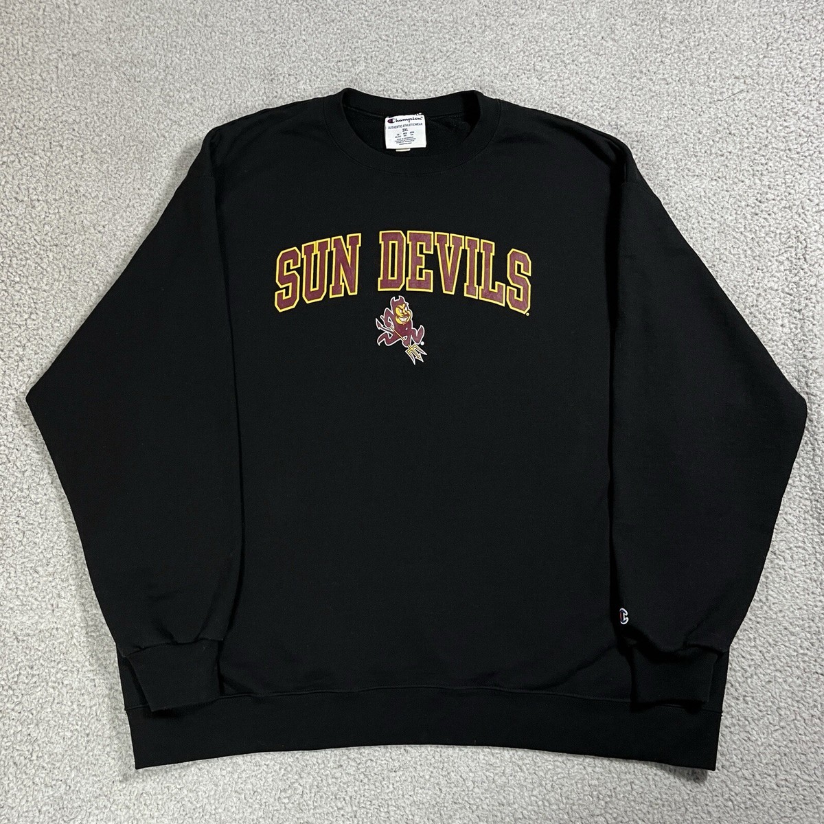 Arizona State Sun Devils Sweatshirt Mens 3XL Black Champion