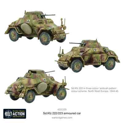 German Sd.Kfz 222/223 Armoured Car Bolt Action Warlord