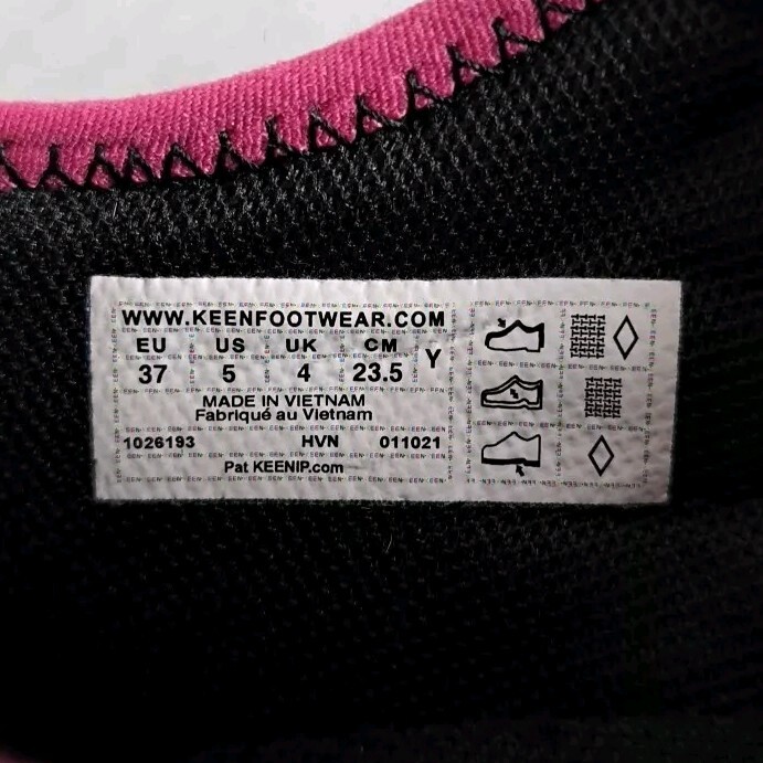 Sneakers Keen Speed Hound bambino grande ragazza 5 nero rosa scarpe ibride escursionismo outdoor