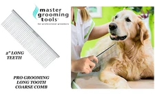 Master Grooming Tools PRO Greyhound Style Extra Long COARSE COMB Pet Dog UTILITY