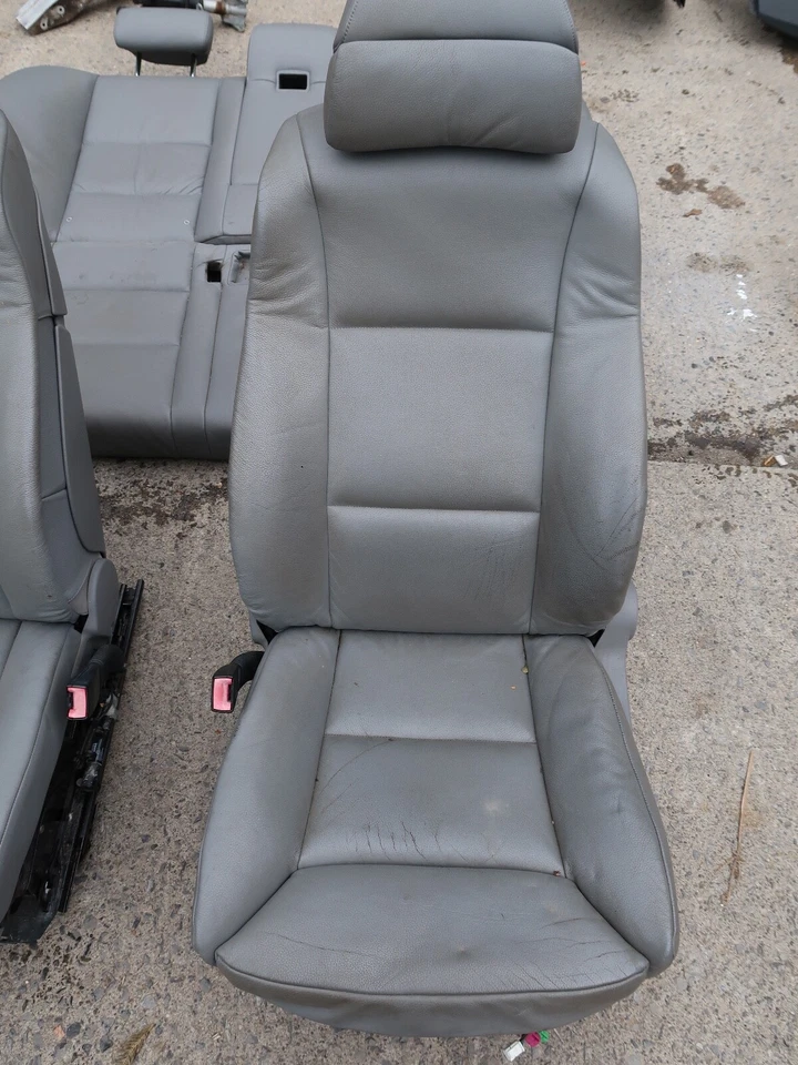 BMW 550i E60 2004-2010 2007 original juego completo de asientos interiores color gris OEM Foto 3 de 4