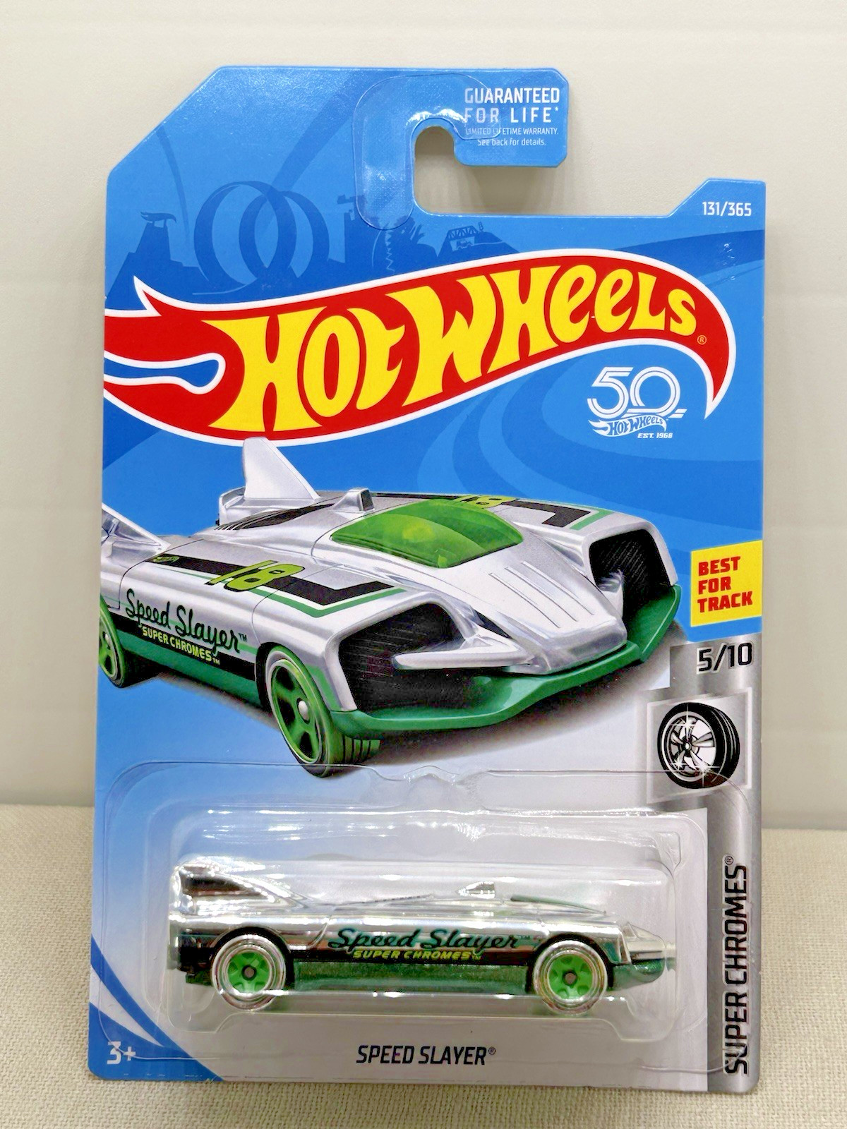 Hot Wheels Green Speed Slayer Super Chromes 5/10 Car 2017 Sealed New 131/365