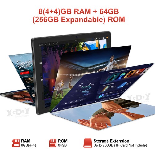 2025 NEW FHD N01 Wifi Tablet Android 14 PC 8GB+64GB Tablets 10.1 Inch 6000mAh - Picture 5 of 11