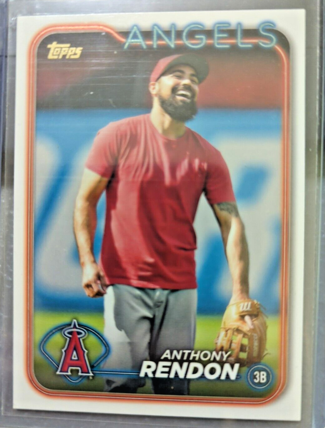 2024 Topps Series 2 GOLDEN MIRROR IMAGE variation SP #454 Anthony Rendon Angels