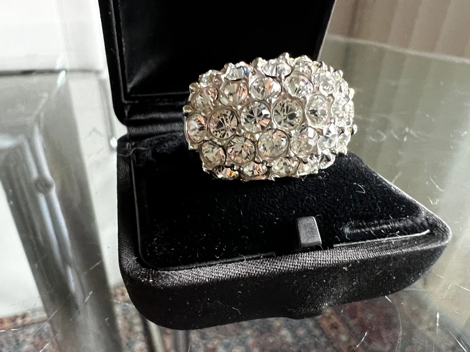 RING mi 22 großen Strass-Steinen,Größe 20 mm(2cm)Edelstahl-Ring,Hingucker - Bild 4 von 4