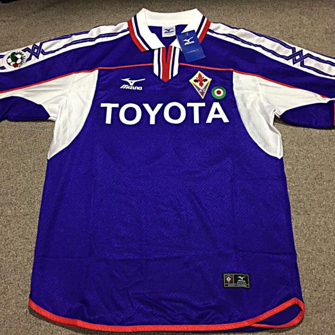 Mizuno Fiorentina soccer Jersey shirt 2001/02 Adriano #90 Mizuno Fiorentina soccer Jersey shirt 2001/02 Adriano #90