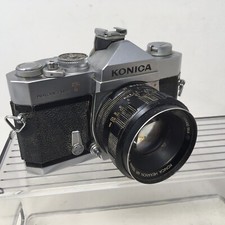 Konica Autoreflex T 35mm Camera With Konica Hexanon AR 52mm f 1.8 Lens READ