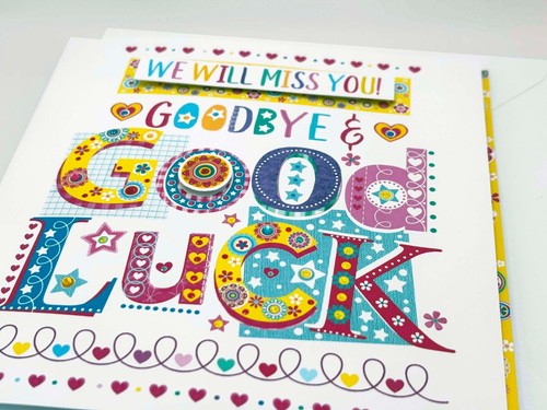 Goodbye Good Luck Miss You special card, leaving card, WE WILL MISS YOU CARD - Picture 4 of 11