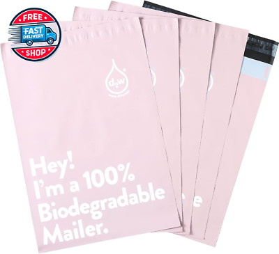 10X13 Inches 100% Biodegradable D2W Poly Mailers, 50Pcs Blue Envelopes Shipping