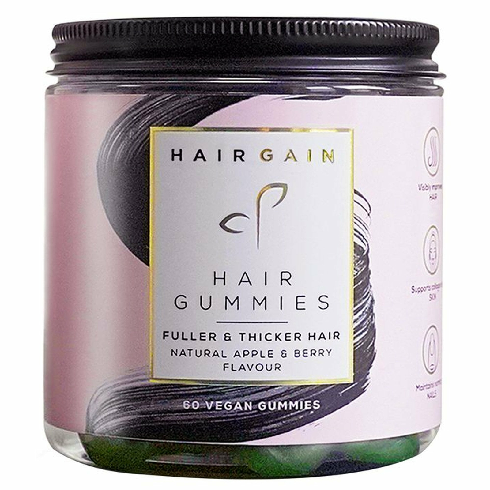 Hair Gain - Grow Fuller & Thicker Hair - 60 x Vegan Hair Gummies