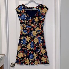 Anthropologie Plenty by Tracy Reese Floral Cap Sleeve Dress
