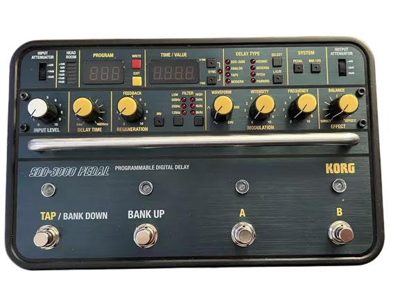 KORG SDD-3000 Programmable Digital Delay Pedal Guitar Bass Effects Very Good