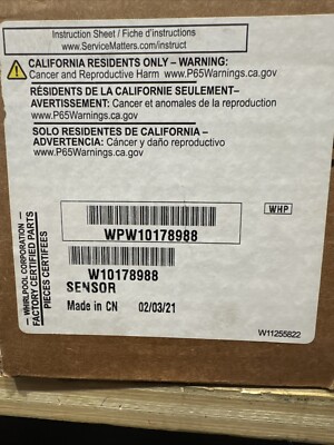 Whirlpool W10178988 Sensor