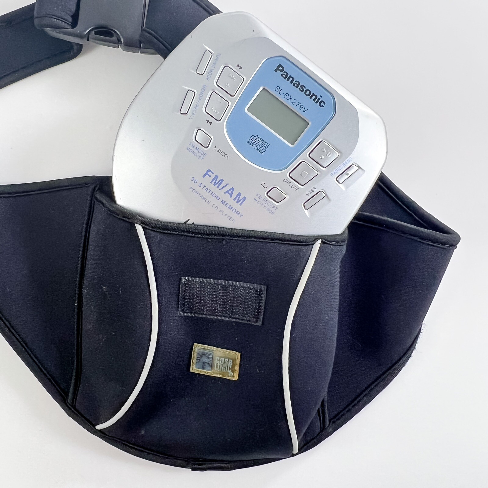 Panasonic PORTABLE AM/FM CD PLAYER SL-SX279V Anti-Shock with Case ...