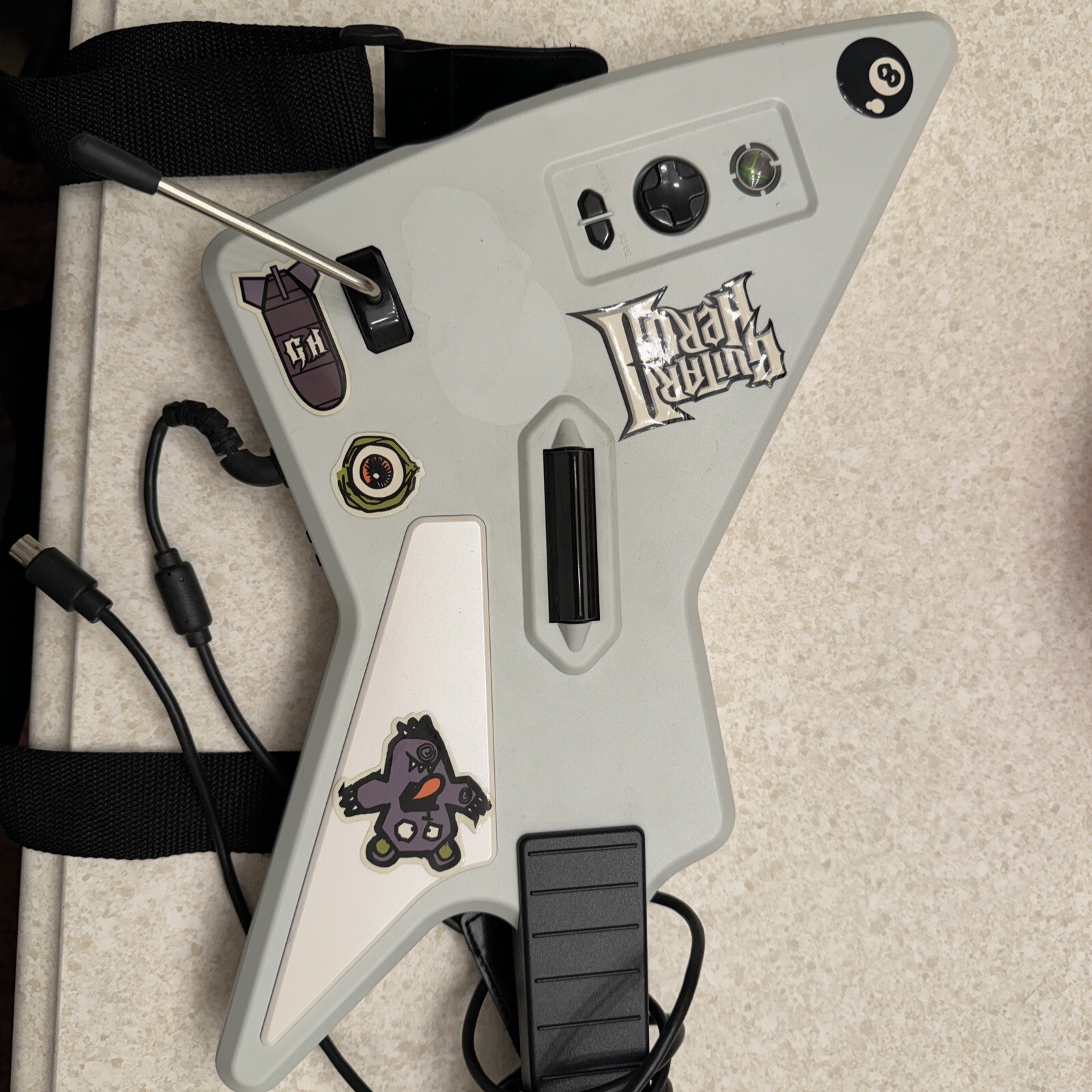 RedOctane Guitar Hero Xbox 360 Gibson Xplorer Wired w/ USB Dongle