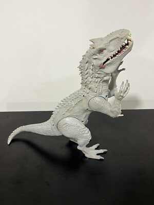Jurassic World T-Rex Figurine Lights Up/Roar Sound Effect Tested/working