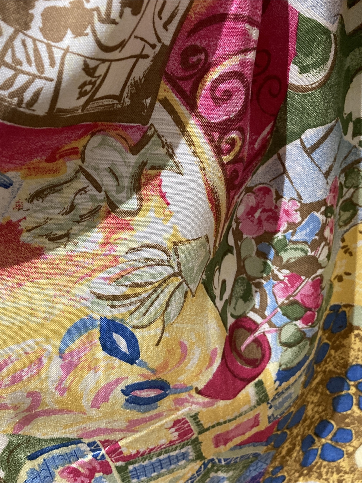 1970s/80s St Michael Floral Vintage Skirt, Size 12 UK, Unworn, Waist 26" 2