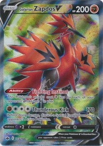 Galarian Zapdos Full Art