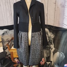 Philosophy Di Alberta Ferretti Pea Coat With A Flare Also Sequins, Mid Corset