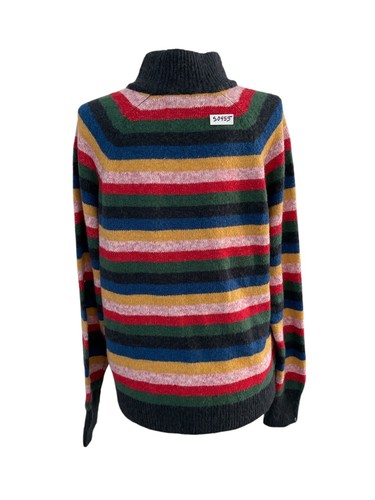 Suéter Abercrombie & Fitch Multicolor Rayas Cuello Simulado Mujer Talla M - Imagen 8 de 8