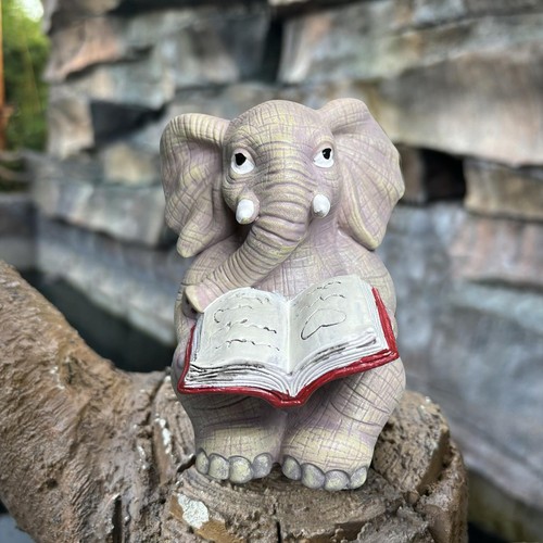 Elephant Garden Statue Cute Garden Elephant Statue Resin Ornaments adaptable