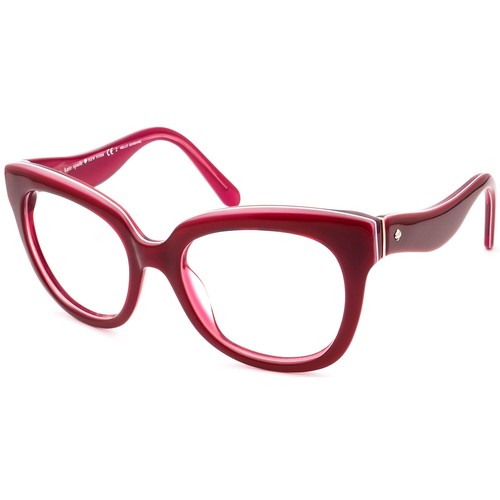 Kate Spade Sunglasses Frame Only Amberly/s 0W75 Red on Pink Semi Cat Eye 54 mm - Picture 3 of 8